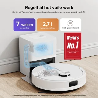 Roborock Q10 S5+ Robotstofzuiger en Dweil Wit