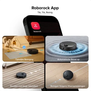 roborock Q10 S5 Robotstofzuiger, zwart