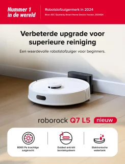Roborock Q7 L5 Robotstofzuiger - Wit