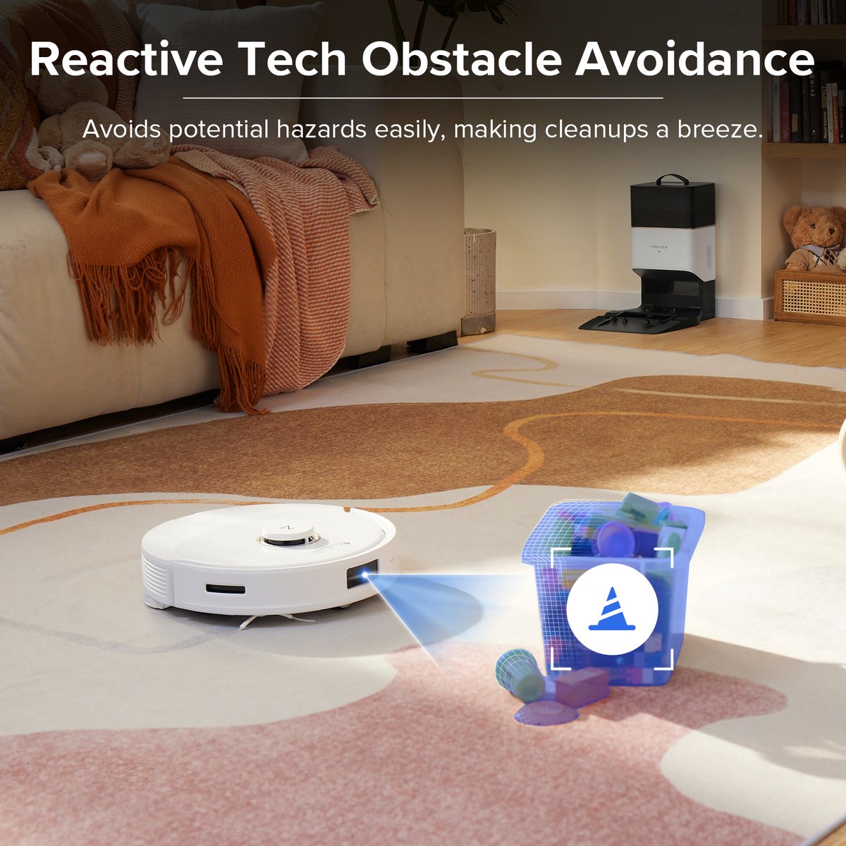 Roborock Q8 Max+ Robotstofzuiger Wit