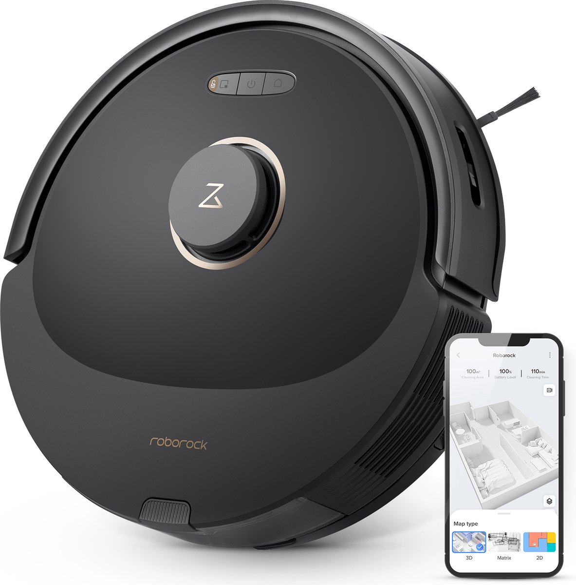 Roborock Q8 Max Robotstofzuiger Zwart