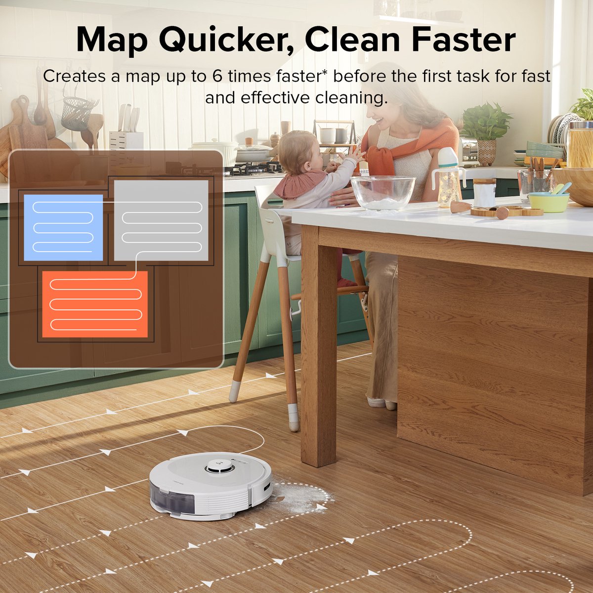 Roborock Q8 Max Robotstofzuiger Zwart