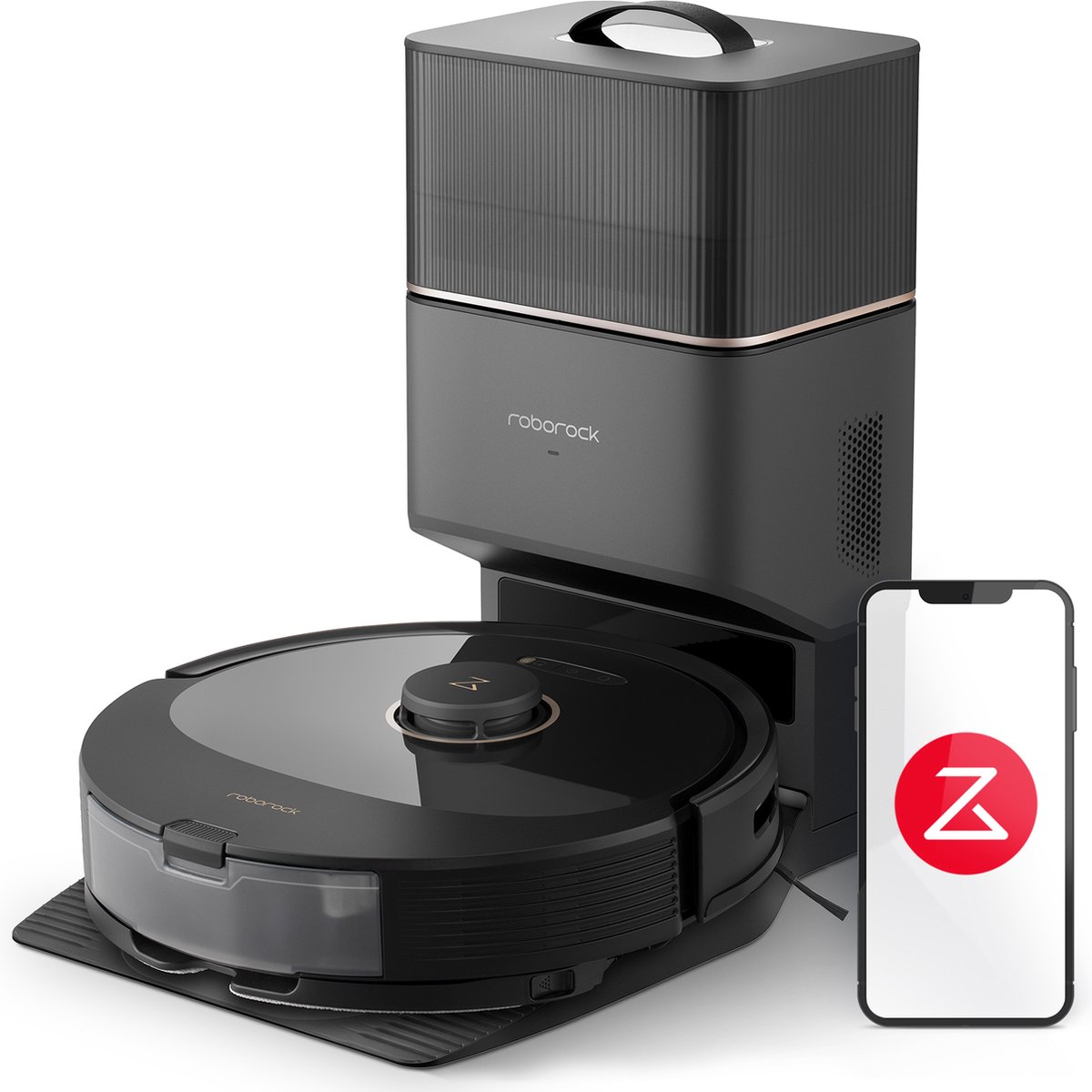 Roborock Q8 Max+ Robotstofzuiger Zwart