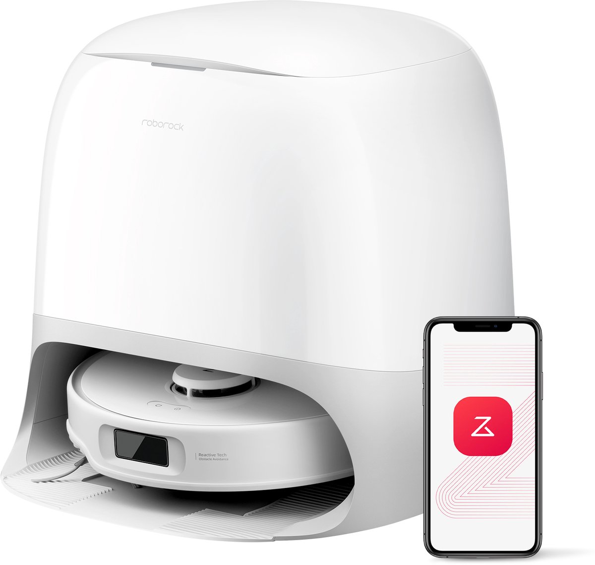 De Roborock Qrevo Curv S5X Robotstofzuiger in één oogopslag