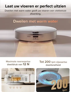 Roborock Qrevo CurvX Robotstofzuiger en Dweilrobot