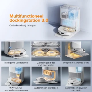 Roborock Qrevo Edge S5A robotstofzuiger wit