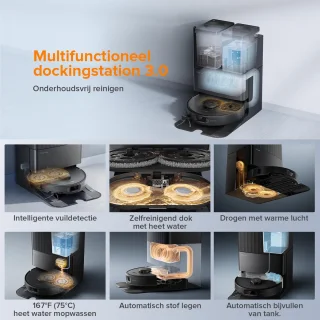 Roborock Qrevo Edge S5A robotstofzuiger zwart