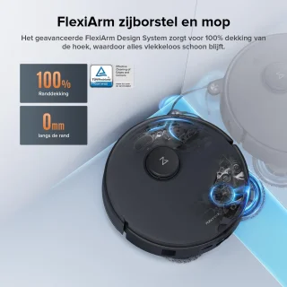 Roborock Qrevo Edge S5A robotstofzuiger zwart