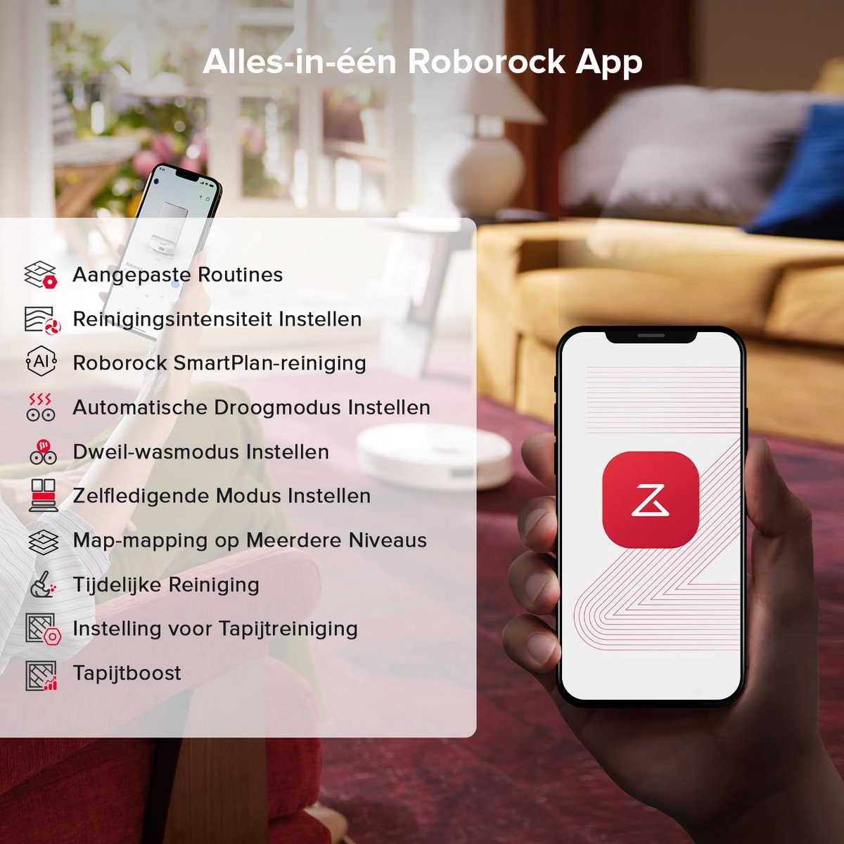 Roborock Qrevo S5V Robotstofzuiger