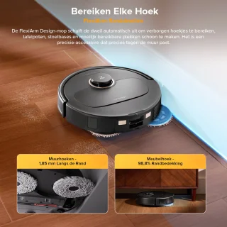 Roborock Qrevo S5V Robotstofzuiger Zwart