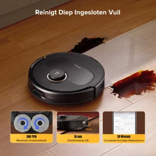 Roborock Qrevo S5V Robotstofzuiger Zwart