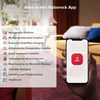 Roborock Qrevo S5V Robotstofzuiger Zwart