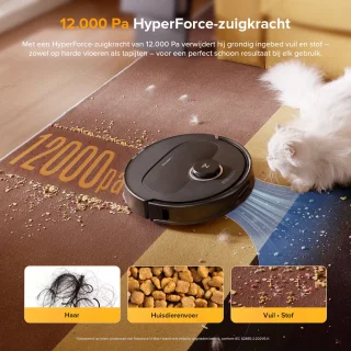 Roborock Qrevo S5V Robotstofzuiger Zwart