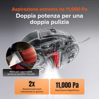 Roborock Qrevo Slim Robotstofzuiger 8,2 cm Ultradun met Leegstation