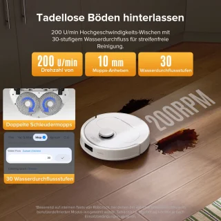 roborock QV 35S robotstofzuiger wit
