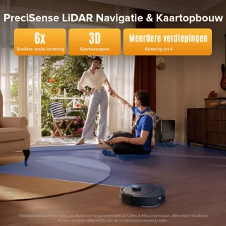 roborock QV 35S robotstofzuiger zwart