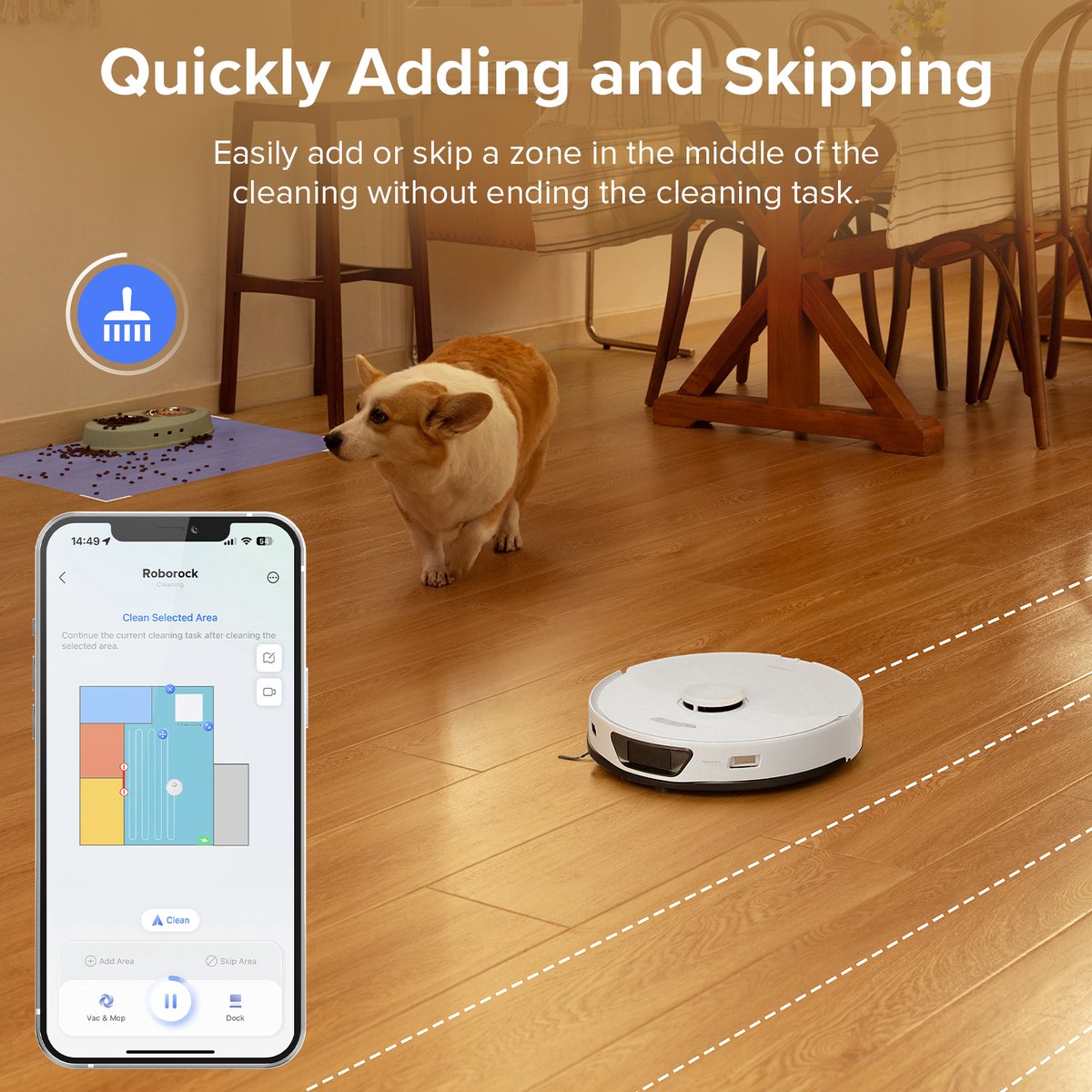 Roborock S7 Max Ultra Robotstofzuiger Wit