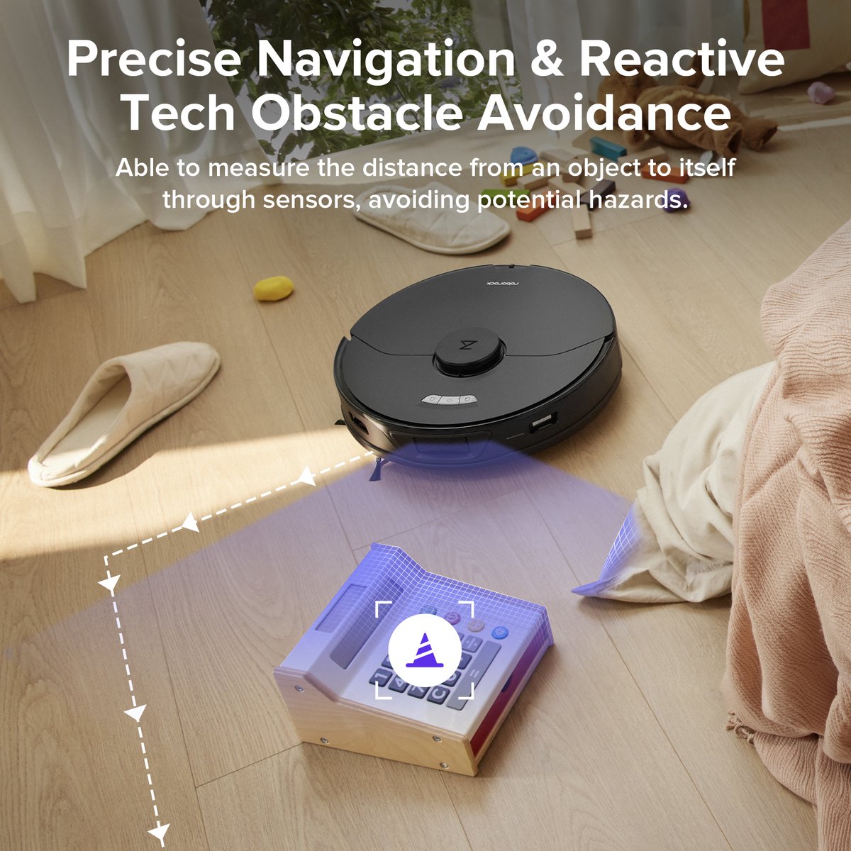 Roborock S7 Max Ultra Robotstofzuiger Zwart met AED Dock