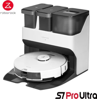 Roborock S7 Pro Ultra Robotstofzuiger Wit Met Laadstation