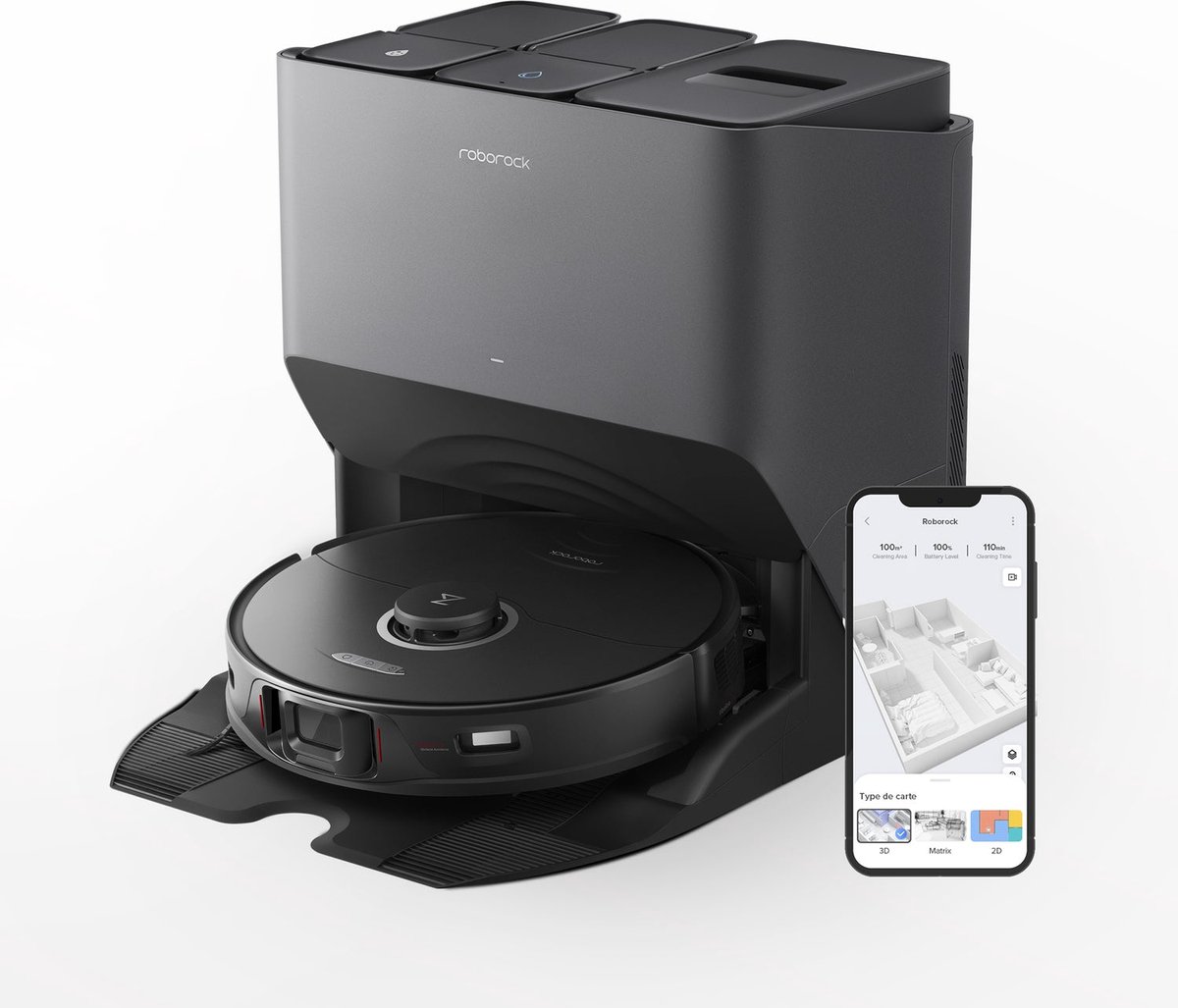 Roborock S8 Pro Ultra Robotstofzuiger Zwart