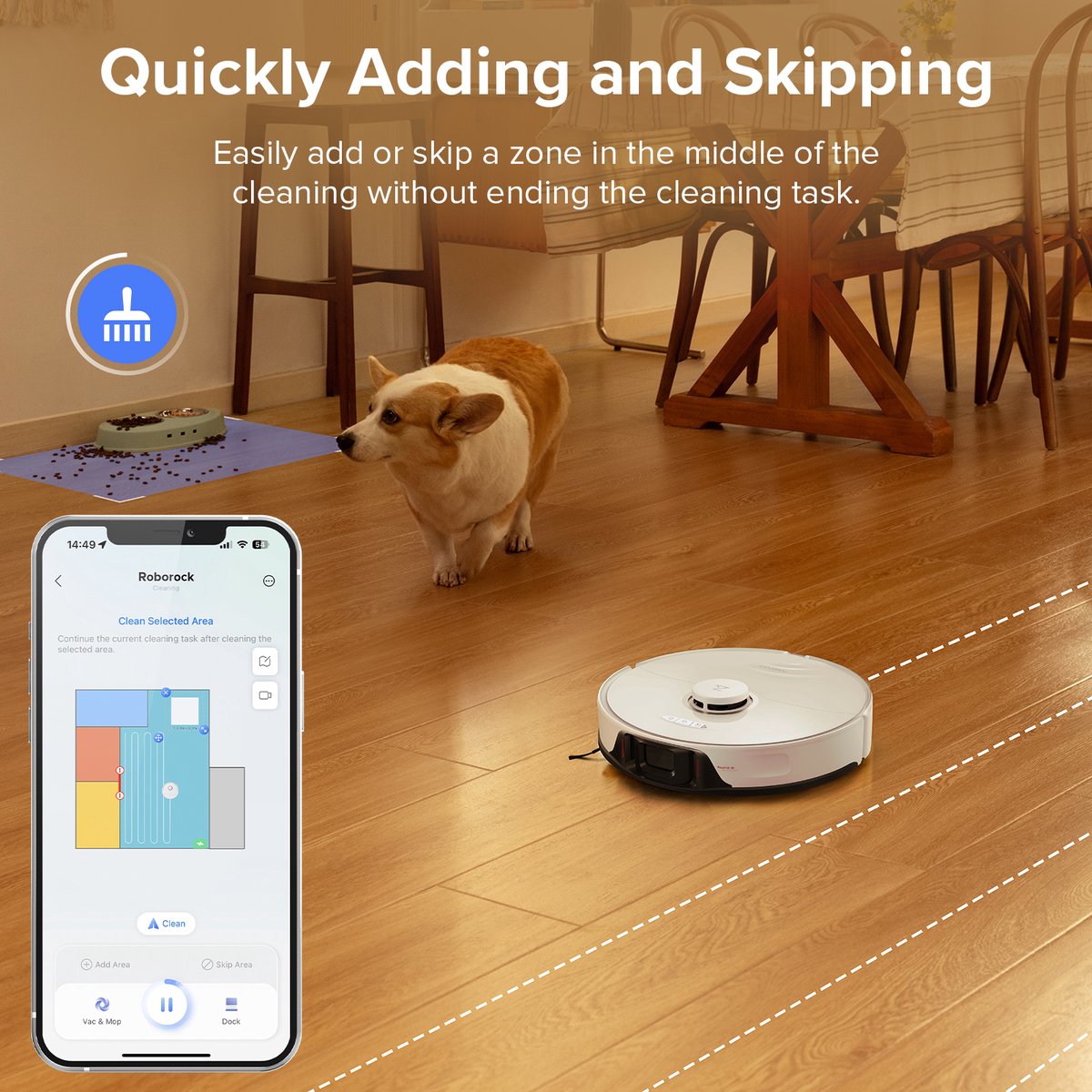 Roborock S8 Robotstofzuiger Wit