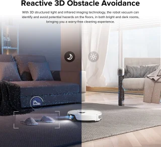 Roborock S8 Robotstofzuiger Wit