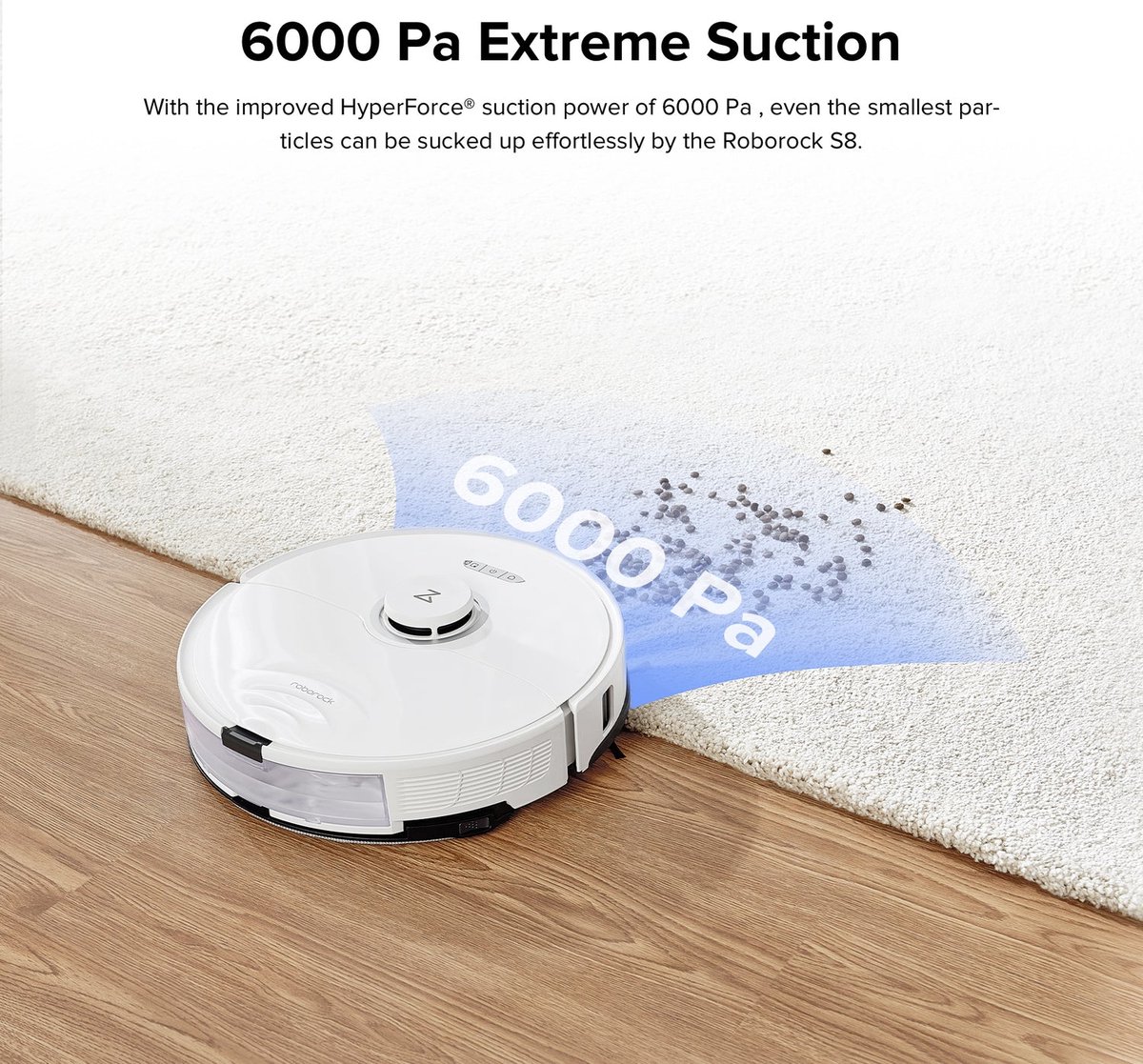 Roborock S8 Robotstofzuiger Wit