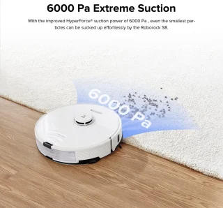Roborock S8 Robotstofzuiger Wit