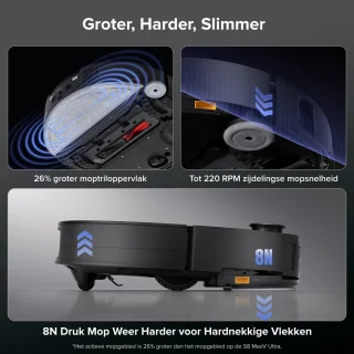 roborock Saros 10 Robotstofzuiger Zwart