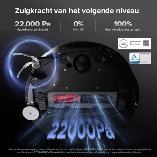 roborock Saros 10 Robotstofzuiger Zwart