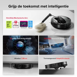 Roborock Saros Z70 Black Robotstofzuiger