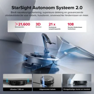 Roborock Saros Z70 Black Robotstofzuiger