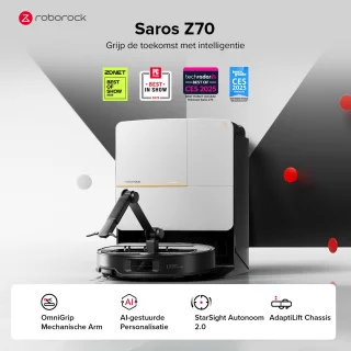 Roborock Saros Z70 Robotstofzuiger