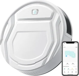 Robotstofzuiger 2-in-1 met Dweilfunctie en Laadstation Wit