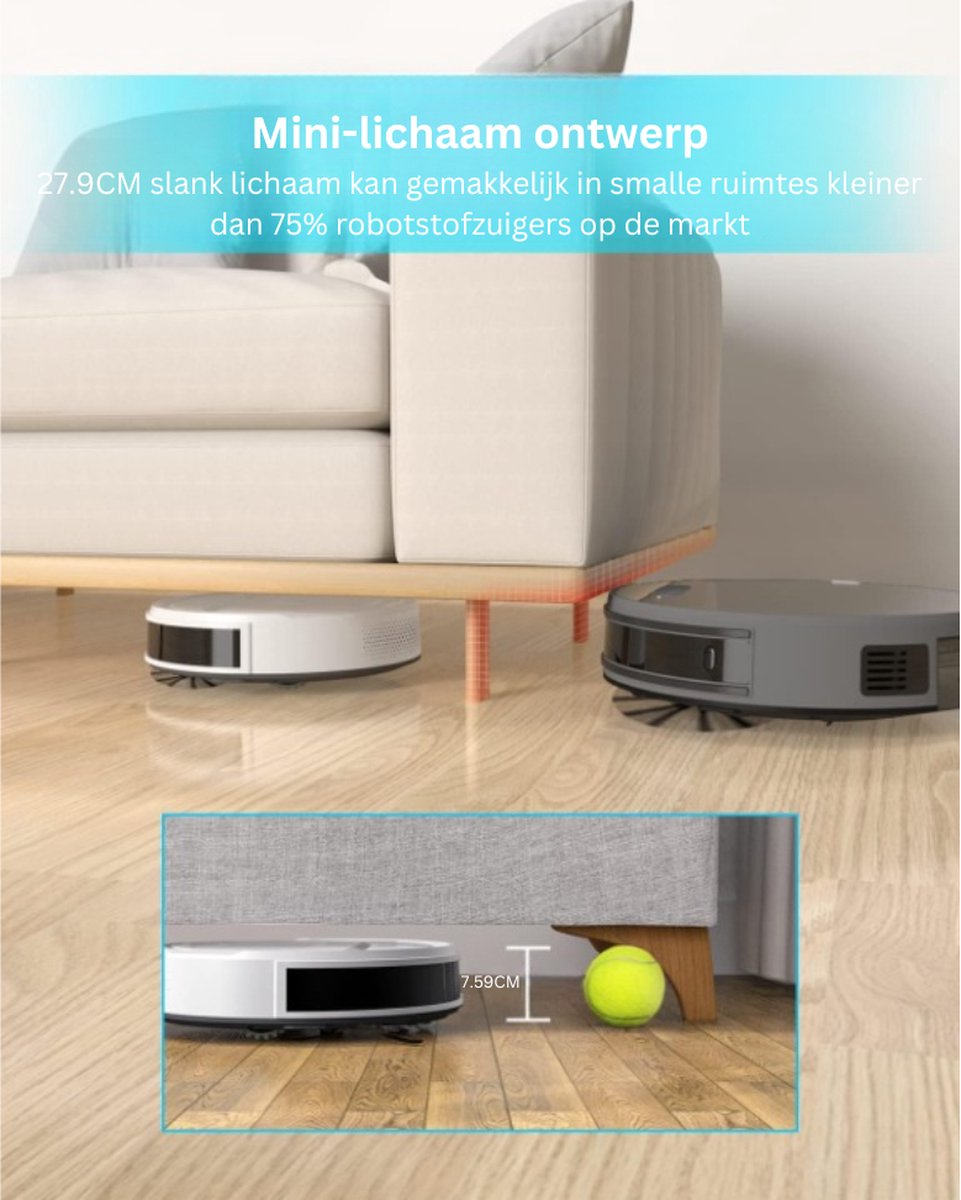 Wat vinden we goed aan de Robotstofzuiger 2-in-1 met Laadstation Donkergrijs