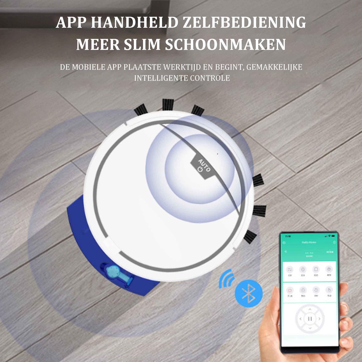 Robotstofzuiger 3-in-1 met app-bediening