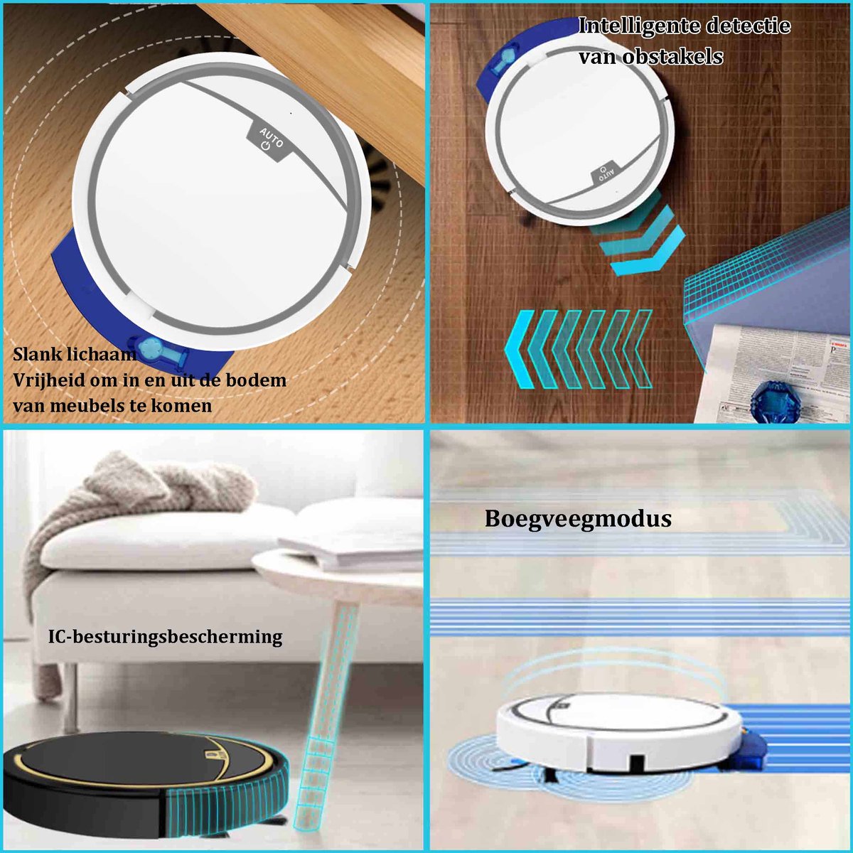 Robotstofzuiger 3-in-1 met app-bediening