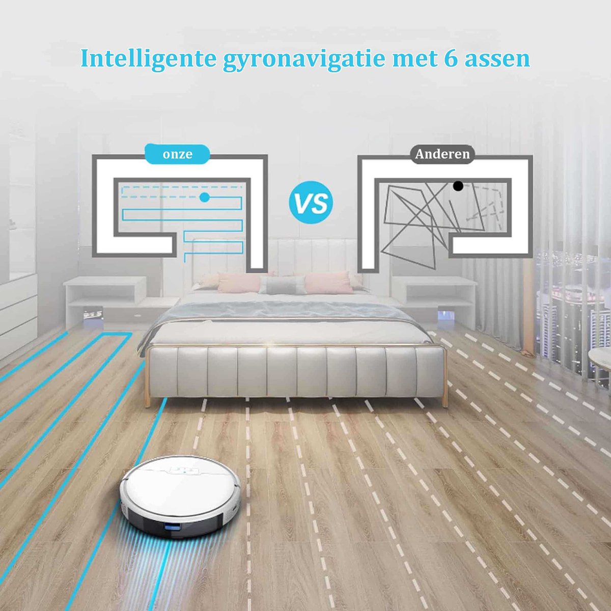 Robotstofzuiger 3-in-1 met app-bediening