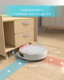 Robotstofzuiger 3.0 met Dweilfunctie en Laadstation Beige