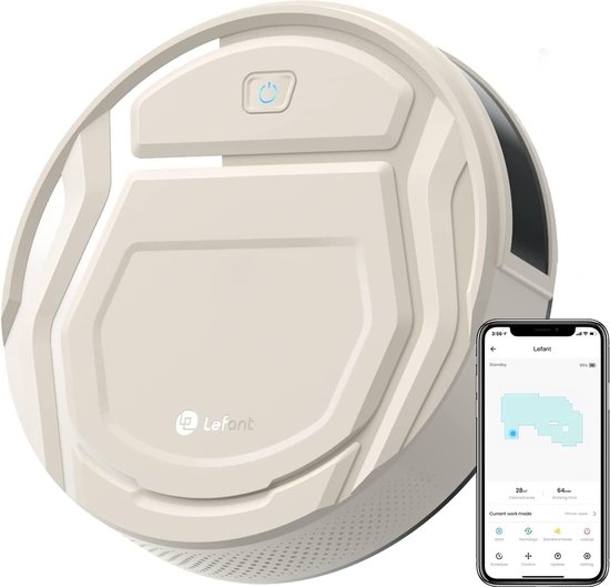 Robotstofzuiger 3.0 met Dweilfunctie en Laadstation Beige review
