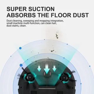 Robotstofzuiger 5-in-1 met dweilfunctie USB oplaadbaar