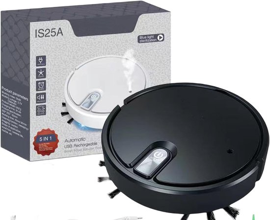 Robotstofzuiger 5-in-1 met dweilfunctie USB oplaadbaar review