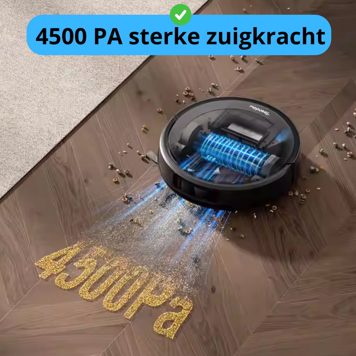 Robotstofzuiger App met Dweilfunctie en Oplaadstation