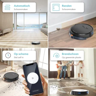 Robotstofzuiger Dweilfunctie met Laadstation voor Huisdieren
