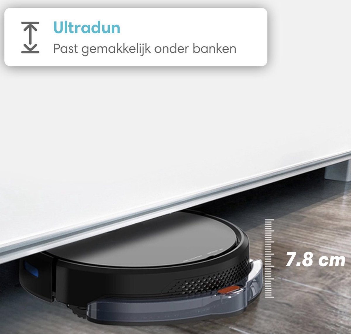 Robotstofzuiger Dweilfunctie met Laadstation voor Huisdieren
