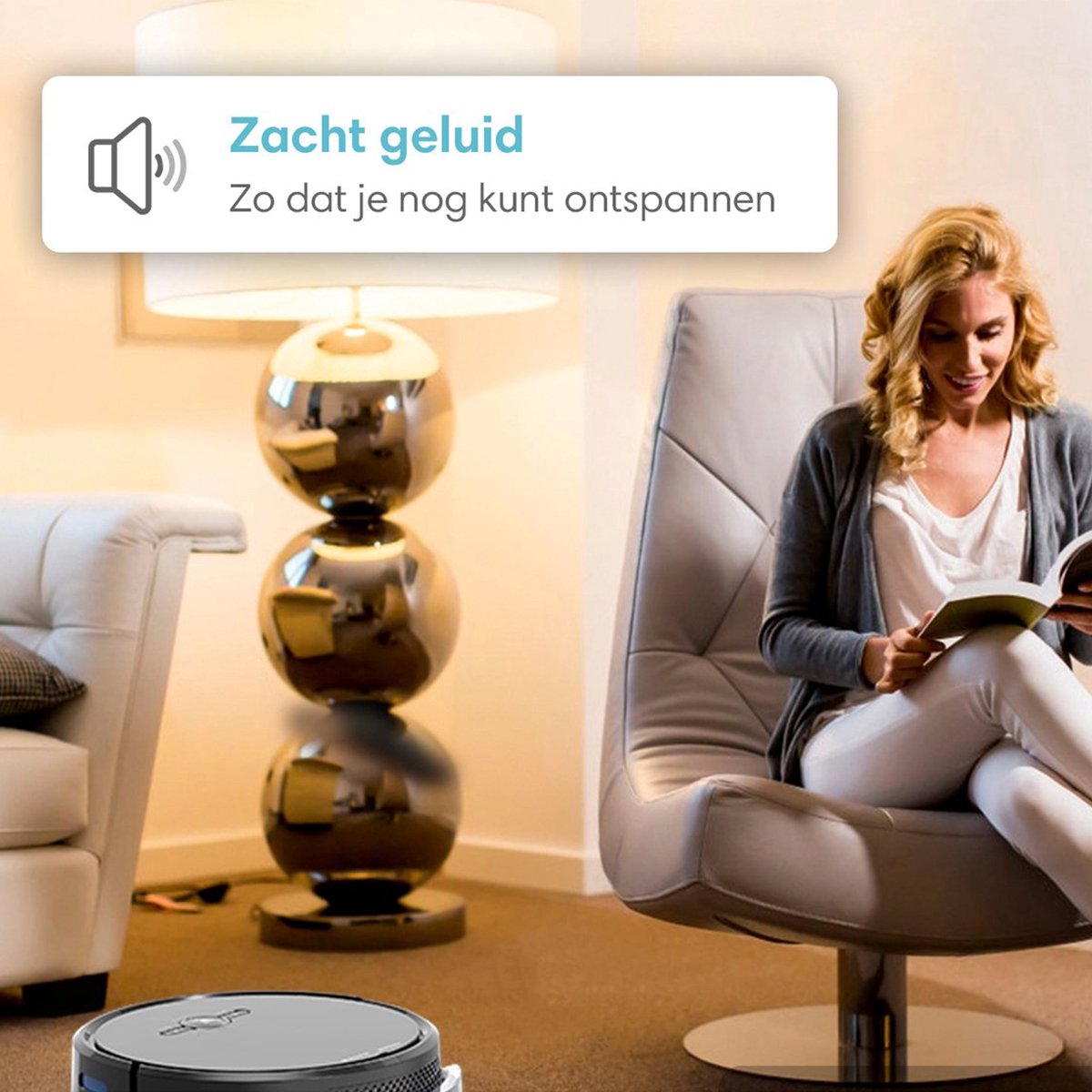 Robotstofzuiger Dweilfunctie met Laadstation voor Huisdieren