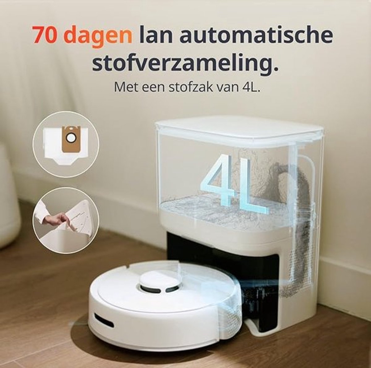Robotstofzuiger Luxe voor Huisdieren Met App Bediening