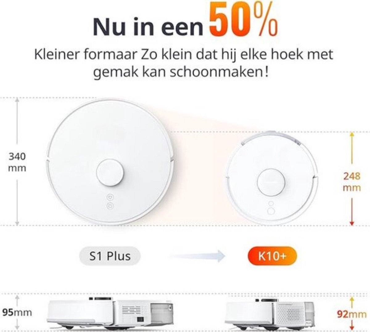 Robotstofzuiger Luxe voor Huisdieren Met App Bediening