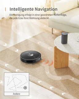 Robotstofzuiger met Dweilfunctie 3000 Pa - Compatibel Google Home Alexa