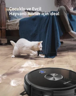 Robotstofzuiger met Dweilfunctie 3000 Pa - Compatibel Google Home Alexa